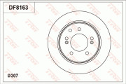 DF8163 Brzdový kotouč TRW
