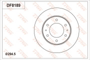 DF8189 Brzdový kotouč TRW