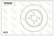 DF8202 Brzdový kotouč TRW