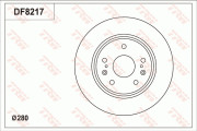 DF8217 Brzdový kotouč TRW