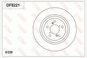 DF8221S Brzdový kotouč TRW