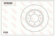 DF8229 Brzdový kotouč TRW