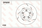 DF8255S Brzdový kotouč TRW