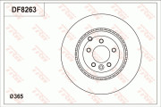 DF8263S Brzdový kotouč TRW