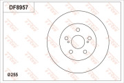 DF8957 Brzdový kotouč TRW