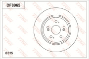 DF8965S Brzdový kotouč TRW