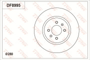 DF8995 Brzdový kotouč TRW