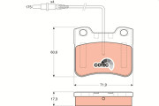 GDB1031 Brzdové destičky COTEC TRW