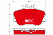 GDB1094DTE Sada brzdových destiček, kotoučová brzda DTEC COTEC TRW