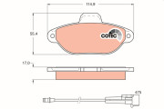 GDB1115 Brzdové destičky COTEC TRW