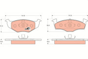 GDB1218 Brzdové destičky COTEC TRW