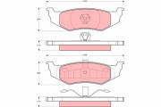 GDB1234 Brzdové destičky TRW
