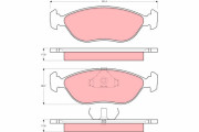 GDB1246 Brzdové destičky TRW