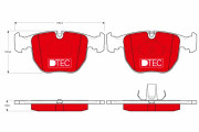 GDB1261DTE Sada brzdových destiček, kotoučová brzda DTEC COTEC TRW