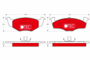 GDB1274DTE Brzdové destičky DTEC COTEC TRW