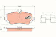 GDB1292 Brzdové destičky COTEC TRW