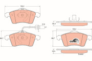 GDB1391 Brzdové destičky COTEC TRW