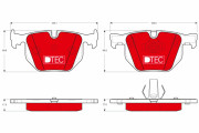 GDB1499DTE Brzdové destičky DTEC COTEC TRW