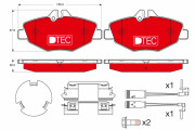 GDB1542DTE Brzdové destičky DTEC COTEC TRW