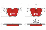 GDB1560DTE Brzdové destičky DTEC COTEC TRW