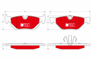 GDB1626DTE Brzdové destičky DTEC COTEC TRW