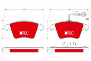 GDB1651DTE Brzdové destičky DTEC COTEC TRW