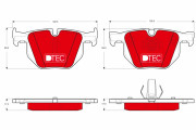 GDB1730DTE Brzdové destičky DTEC COTEC TRW