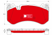 GDB1734DTE Sada brzdových destiček, kotoučová brzda DTEC COTEC TRW