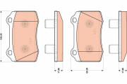 GDB1773 Brzdové destičky TRW