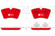 GDB1797DTE Brzdové destičky DTEC COTEC TRW