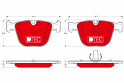 GDB1892DTE Brzdové destičky DTEC COTEC TRW