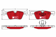 GDB1919DTE Brzdové destičky DTEC COTEC TRW