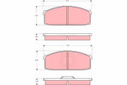 GDB213 Sada brzdových destiček, kotoučová brzda TRW