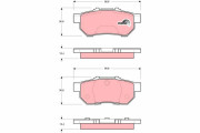 GDB3113 Sada brzdových destiček, kotoučová brzda TRW