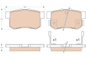 GDB3175DT Sada brzdových destiček, kotoučová brzda DTEC COTEC TRW