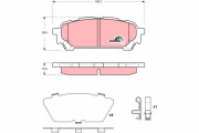 GDB3395 Brzdové destičky COTEC TRW