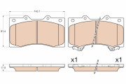 GDB3560 Brzdové destičky TRW