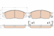 GDB3563 Brzdové destičky TRW
