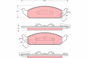 GDB4016 Brzdové destičky TRW