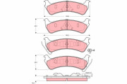 GDB4041 Brzdové destičky TRW