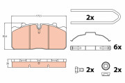 GDB5069 Brzdové destičky TRW
