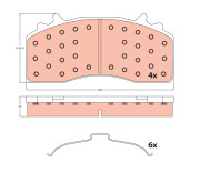 GDB5200 Sada brzdových destiček, kotoučová brzda TRW