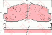 GDB7048 Sada brzdových destiček, kotoučová brzda TRW