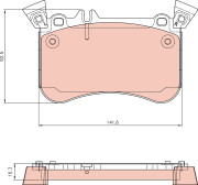 GDB8091 Sada brzdových destiček, kotoučová brzda TRW