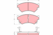 GDB899 Sada brzdových destiček, kotoučová brzda TRW