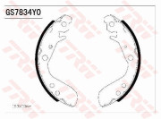 GS7834 Sada brzdových čelistí TRW