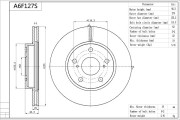 A6F127S Brzdový kotouč Premium Advics AISIN