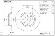 B6F924S Brzdový kotouč Premium Advics AISIN