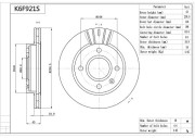 K6F921S Brzdový kotouč Premium Advics AISIN