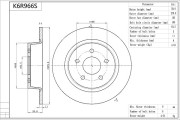 K6R966S Brzdový kotouč Premium Advics AISIN